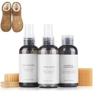 Shoe Cleaner Kit,Suede & Nubuck Shoe Cleaner Kit,Shoe Waterproof Deep Cleaning Shoe Cleaner Shoe Protecter for Suede & Nubuck Shoes,Shoe Care Kit for Snowboots,Sandal with Suede Eraser