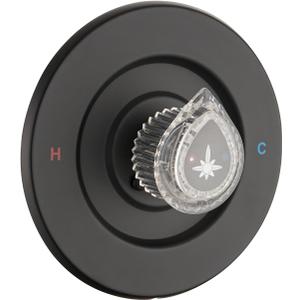 Shower Faucet Trim Kit Compatible with Moen fit Posi-Temp Valve(Valve& Catridge Not Inclued), Knob Handle Kit, Matte Black