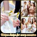 Teenyyou Gold Rim Martini Glasses Set of 4 Ribbed Coupe Glasses with Stem 9 oz Reusable Crystal Champagne Cocktail Margarita Whiskey Tequila Glassware for Girls Nights Wedding Housewarming Gifts