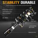 Front Complete Strut Shock Absorber Coil Spring Assembly Fit for Toyota Prius 2004 2005 2006 2007 2008 2009, Replace 172358 172357 (Set of 2)