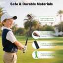 Kids Golf Clubs Set for Boys & Girls Ages 3-12, Junior Golf Set with Stand Bag, Driver, Hybrid, Irons & Putter, Youth Golf Club Set Right Handed