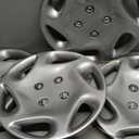 OCPTY Premium 14" Wheel Rim Cover Hubcaps Set of 4 Rim Covers for 14" Wheels (Silver)