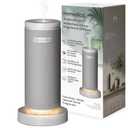 Homedics Serene Scent Mini Fabric Rechargeable Waterless Diffuser, Cordless Aromatherapy Device, Use with Serene Scent Oil 15ml (Sold Separately), Adjustable Mist Intensity & Ambient Light, Gray (Grey)