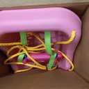 Little Tikes Snug 'n Secure Pink Swing with Adjustable Straps, 2-in-1 for Baby and Toddlers Ages 9 Months - 4 Years,16"D x 16.3"W x 17"H