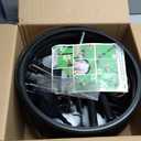 Witches Cauldron Large Outside,Halloween Decorations Outdoor Indoor - Giant Bowl on Tripod with Lights & Skull Crow,Witch Decor Pot Hocus Pocus Black Plastic Candy Bucket for Yard Porch Home