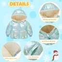 UNICOMIDEA Baby Girl Winter Coat Laser Toddler Jackets Warm Down Outerwear with Hooded for 12M-5T