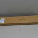 Cordless Vinyl Mini L Blinds 28" W x 48" H, 1" Slat White Horizontal Windows L Blind for Door, Shades, Camper, Light Filtering, Interiors, Arrive 1/2 Inch Narrower Indoor