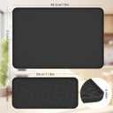 Silicone Coffee Maker Mat for Coffee Bar (19" x 12"), Non-Slip Espresso Machine Mat with 0.44" Raised Edges, Waterproof Coffee Bar Accessories & Countertop Protector, Heat Resistant & Dishwasher Safe