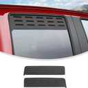 Linskip Aluminum Rear Window Vent Shades Compatible with 2023 2024 2025 2026+ Chevy Colorado & GMC Canyon, Rear Door Window Louvered Rain Deflectors, Exterior Accessories