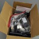 Greenhouse Heater with Thermostat, 1500W Outdoor Heaters for Patio, Fast Heating, Overheat Protection, Electric Space Heaters for Greenhouse, Grow Tent, Patio, Garage, Indoor（Silver）