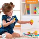 Spongebob Kids Kitchen Playset - Interactive Play Food with 2 Krabby Patty Burgers, Seafoam Shake, Kelp Fries, Spongebob Toys Kitchen Set for Kids Ages 3-5 Includes Velcro Dots