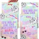 IIridescent ts Me Hi Im The Birthday Girl Its Me Goodies BAG, 100pcs In My Birthday Era Plastic Birthday Candy Bags Music Birthday Girl It' Me Happy Birthday Treat Bags for Girl Birthday Party