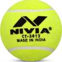 Nivia Heavy Tennis Ball Cricket Ball (Pack of 12) (Yellow)