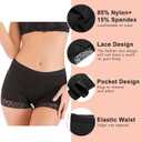Women Butt Pads Fake Butt Lifter Shapewear Padded Panties Hip Enhancer Pads Body Shaper Tummy Control (Black, L)