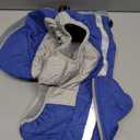 FUAMEY Dog Coat for Large Dogs,Waterproof Dog Winter Jacket with Harness Built in Puppy Cold Weather Coats Reflective Pet Vest with Zipper Warm Fleece Dogs Snowsuit Windproof Blue L (L(chest:24in))