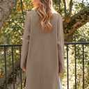 LILLUSORY Women's Long Cardigan Sweaters Oversized Fall Dressy Coatigan Jackets Trendy Knit Winter Coats (Camel)