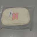 Initial Letter Fanny Pack for Girls,Patch Belt Bag,Toddler Crossbody BagsGifts for 3 4 5 6 7 8 9 10 11 37 Year Old Teens Kids,Christmas Graduation Gifts for Teen Girls (Beige-N)