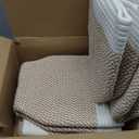 5 Pack Woven Storage Baskets for Shelves, Decorative Basket Organizer Storage Bins for Toys, Books, Clothes, Closet, Nursery, Bathroom  Cotton Rope Shelf Baskets for Organizing, Khaki & White