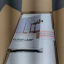 62.5" Wood Floor Lamp for Living Room Gold with Foot Switch Arc Standing Tall Lamps for Bedroom Mid Century Modern Corner Floor Lamps for Office Nursery Industrial Reading Light Room Lamp