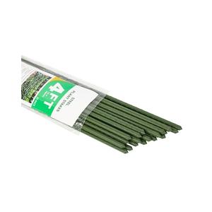4ft Garden Stakes, Plastic Coated Steel Plant Stakes for Climbing Plants 25pcs