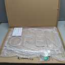 OPEN Signs for Business - Neon Sign for Business Ultra Bright LED, Warm White Neon OPEN Sign with ON/OFF Switch, Advertisment Board for Bars, Stores, Coffee Shop, Hotel, Window, Outdoor