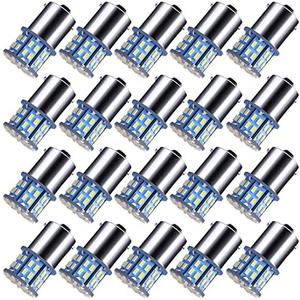 ACOHUIKE 1156 1141 1003 7506 BA15S LED Bulbs Super Bright 3014 50-SMD LED Replacement for 12 Volt RV Camper Trailer Boat Trunk Interior Lights (Cool White, 20)