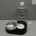 RIZZARI Dog Water Bowl Dispenser : 8L Gravity Large Black Stainless Steel Automatic Feeder with Triple Filter - No Spill - Easy Clean - for Energetic Dog Owners - Multi-Pet Families -Backyard -Balcony