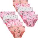 Winging Day Little Girls Assorted Prints Panties Size 3 (10-Pack)
