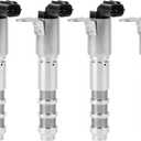 4 PCS Engine Variable Valve Timing (VVT) Solenoid Compatible with Buick GMC Chevy Chevrolet Cadillac Pontiac Saturn Replacement for 12586722 917-219 12588943 OCV Oil Control