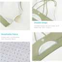 RUNNING GIRL Sports Bras for Women,Padded Sports Bra Tank Top Sexy Crisscross Back High Impact Longline Workout Yoga Bra (S)