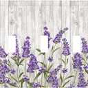 Purple Lavender Rustic Wooden Flowers Floral Plant Decorative Switch Plates 3 Gang Wall Plate Triple Toggle Light Switch Cover Faceplate Electrical Wall Panels for Farmhouse Living Room Decor