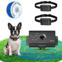 Electric Dog Fence System Pet Containment System Underground Dog Tone Shock Boundary Containment Waterproof Adjustable Training Collar for Small Medium Large Dog