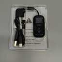 1Mii SafeFly Pro Bluetooth 5.3 Transmitter Receiver, Wireless Audio Adapter w/Screen for 2 Bluetooth Headphones, AptX LL/HD/AD, Use with Any 3.5MM Jack on Airplane, TV & iPad/Tablet (Black)