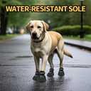 JZXOIVA Dog Shoes for Hot Pavement, Dog Booties for Small Dogs, Breathable Dog Boots & Paw Protectors, Adjustable Non-Slip Rain Booties, Waterproof Pets Sandals for Beach Black Size 1