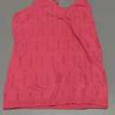 Allimy Womens Pointelle Knit Top V Neck Strappy Tank Tops Summer Sleeveless Blouses Shirts Tops (Small, Hot Pink)