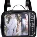 Ita Bag Japanese Backpack Y2k Bag Shoulder Crossbody Handbag for Anime Cosplay (Black)