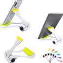 Two Models Multi-Angle Adjustable Universal Portable & Foldable Cellphone Tablet Stand Holder Mount Compatible with Cellphone Tablet - Yellow