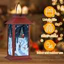 Christmas Decorations,Solar Lanterns with Snowman Outdoor Waterproof Decorative Lights for Christmas Gifts for Women, Mom,(Snowman and a Deer)