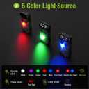 EDC Flashlight USB C Rechargeable, Small Flashlights Powerful with Clip, Magnetic, 180 Degree, Mini LED Pocket Keychain Flash Light Red Blue UV COB Light, 14 Modes, Waterproof