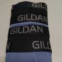 Gildan Men's Underwear Cotton Stretch Boxer Briefs, Multipack (Large, Black Soot/Slate Blue (4-pack, Long Leg)