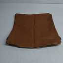 Faux Leather Throw Pillow Covers, 18 x 18 inch Set of 2 Thick Cognac Brown Modern Solid Decorative Square Bedroom Living Room Cushion Cases for Couch Bed Sofa