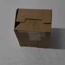 Vesici Acrylic Tips Jar for Money Tip Box Bucket 6 x 4 x 5 Inch Plastic Storage Container Donation Suggestion Raffle Cash Box for Bartender Bars Restaurants Musicians Driver(Gold)