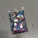 Chuangdi 500 Pcs Sew on Rhinestone Glass Crystals Acrylic Gems with 2 Holes Mix Shape Mix Size Flatback for DIY Jewelry Crafts Clothes Shoes Bag Costume Sewing Beads Decorations(Multicolor)