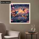 Diymood DIY 5D Diamond Art Kits for Adults Bird, Diamond Painting Animal Full Drill Round Canvas Embroidery Mosaic Beginner Home Wall Decor Gift 12x12 inch