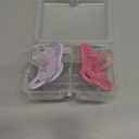 MAM Original Matte Baby Pacifiers, Binky for Girls 0-6 Months, BPA-Free Silicone Nipple, Easy to Clean, Best for Newborn Babies, Developed with Medical Experts, 2 Count Binkies with Sterilizer Case (Rose Pink / Fairy Dust)