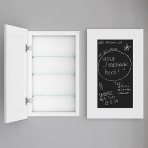 Houseables Medicine Cabinet No Mirror, Recessed, Hidden in Wall Niche, Without Mirror, Chalkboard, Concealed, Built in, Between Stud Shelf Insert, for Bathroom Storage, 14x24 Inch (17x27)