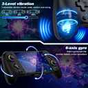 Gammeefy Switch Controllers Compatible with Nintendo Switch/Switch OLED, One-Piece Joypad Controller Replacement for Switch Pro Controller with 9 Lights Color, Turbo, Macro, KeyLinker APP, Game Boy Color