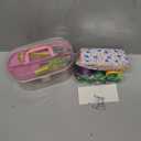 50 Pcs 4" x 4" Craft Fabric, Craft Bundle Patchwork, Pre-Cut Quilt Squares, Quilting Fabric Bundles with Sewing Kit for DIY Artcraft Pattern