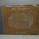 NEWBULIG Dog Playpen 6-Panel, 24IN Puppy Playpen, Stable Dog Play Pen Indoors/Outdoor with Secure Locking Door, Plastic Pet Fence for Small & Medium Dogs