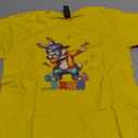 Bruh Dab Bunny Easter Funny Kids Toddler Boys Mens Easter T-Shirt Style 0534, S Youth Yellow